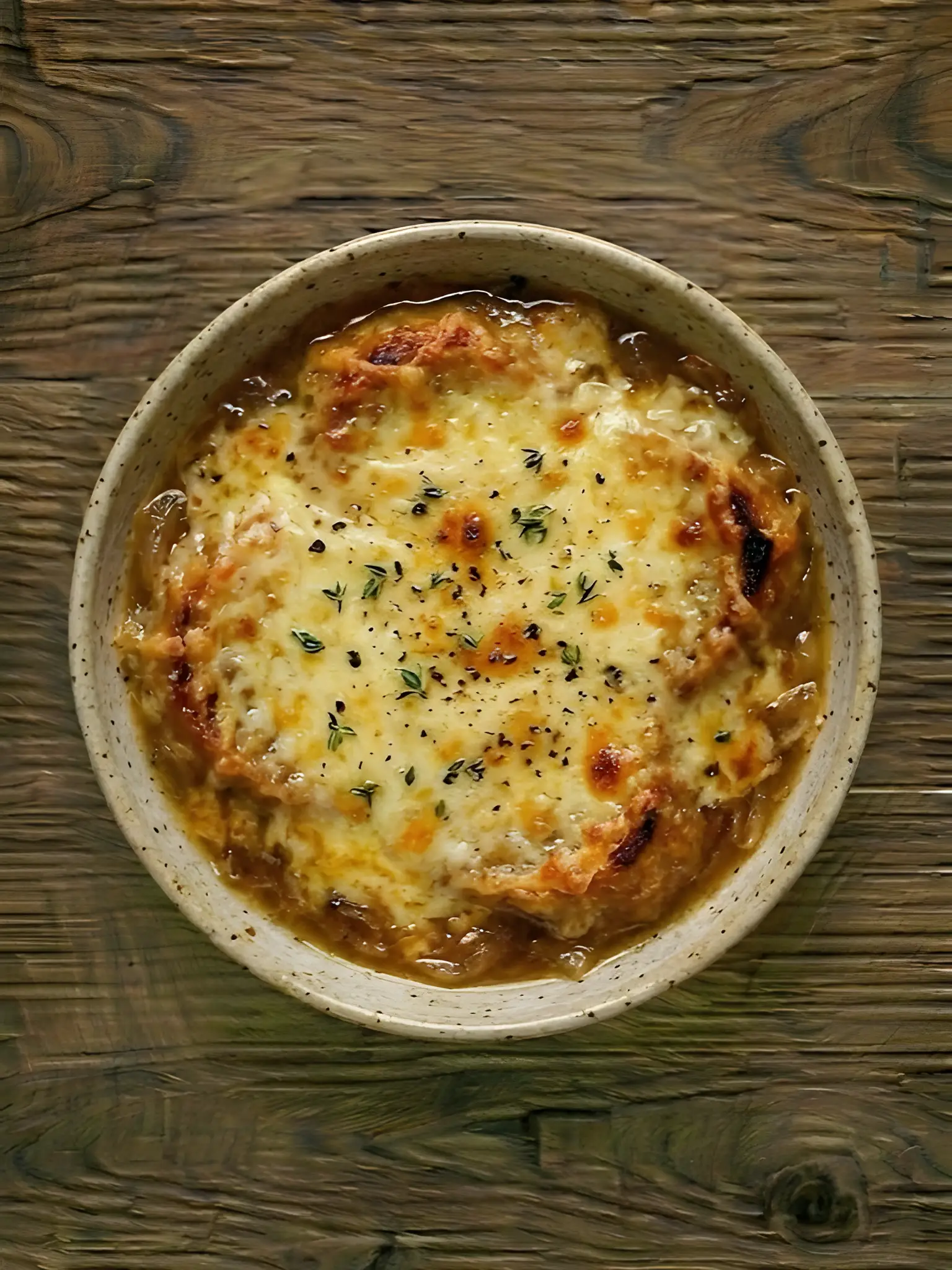 Sopa de Cebolla Gratinada
