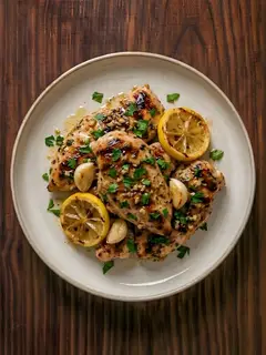 Pechuga a la plancha con limón y ajo