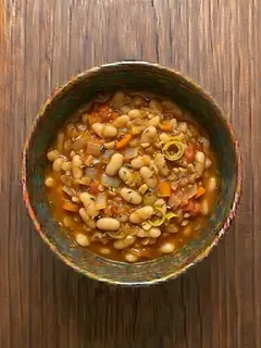 Alubias rojas con arroz