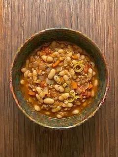 Alubias rojas con arroz