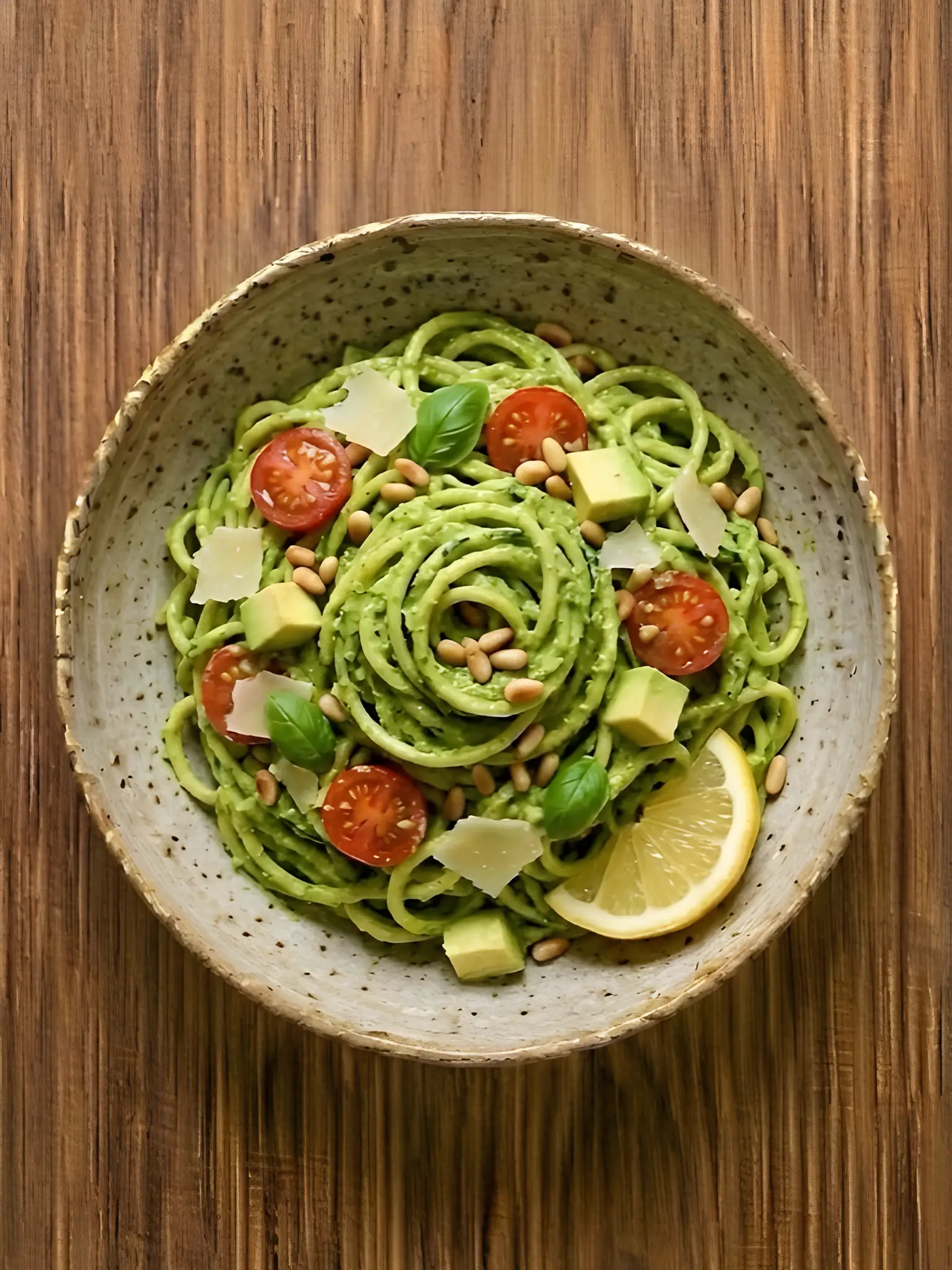 Zoodles con Pesto de Aguacate