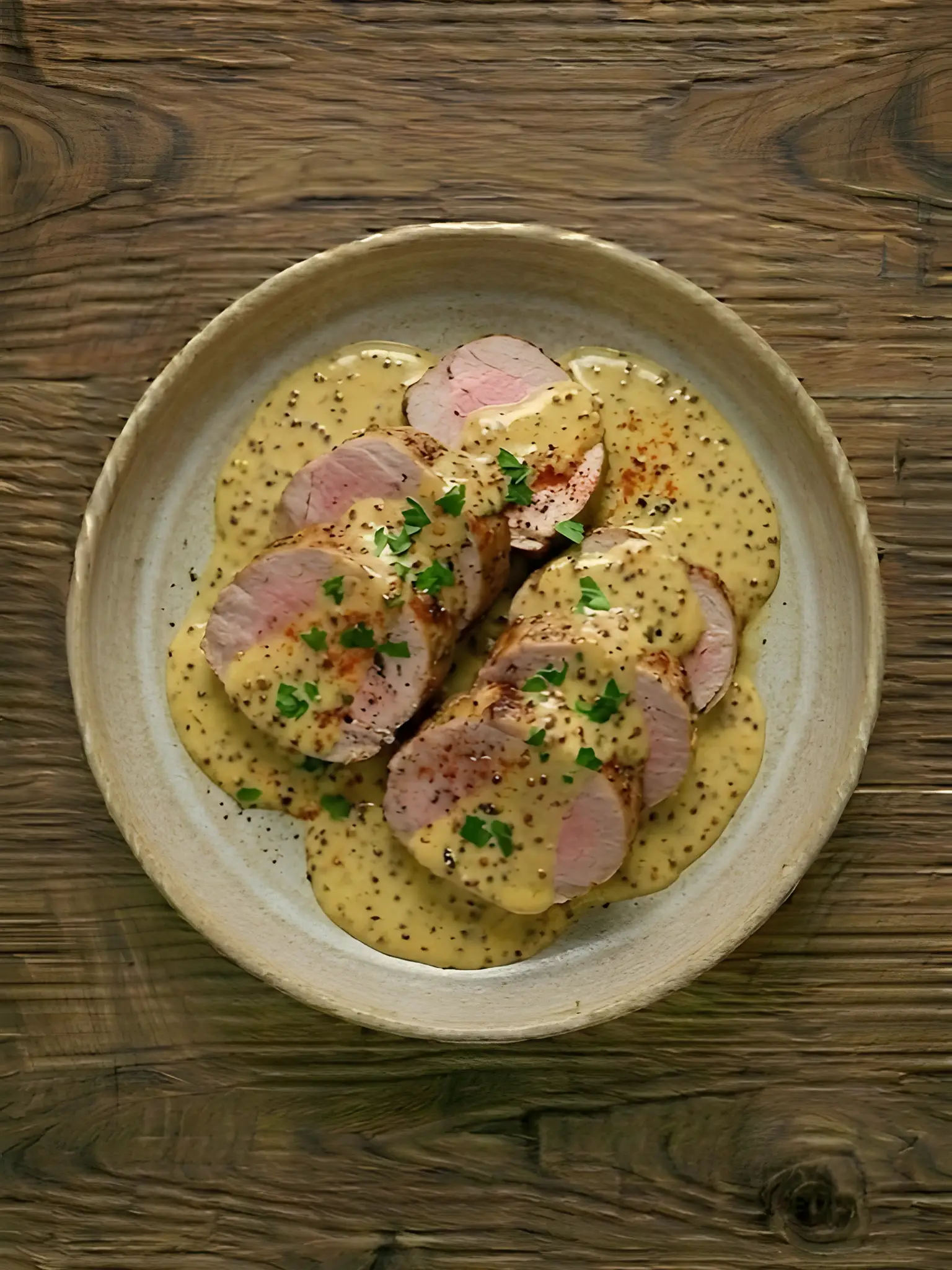 Solomillo de Cerdo en Salsa de Mostaza