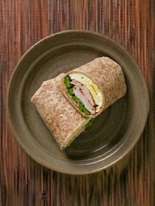 Wrap de claras y pavo a la sandwichera