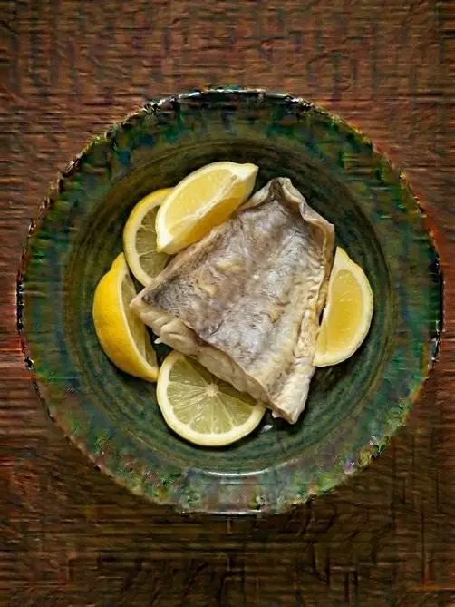 Merluza congelada al microondas con limon