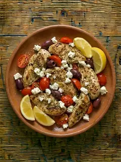Pollo a la Griega Rápido