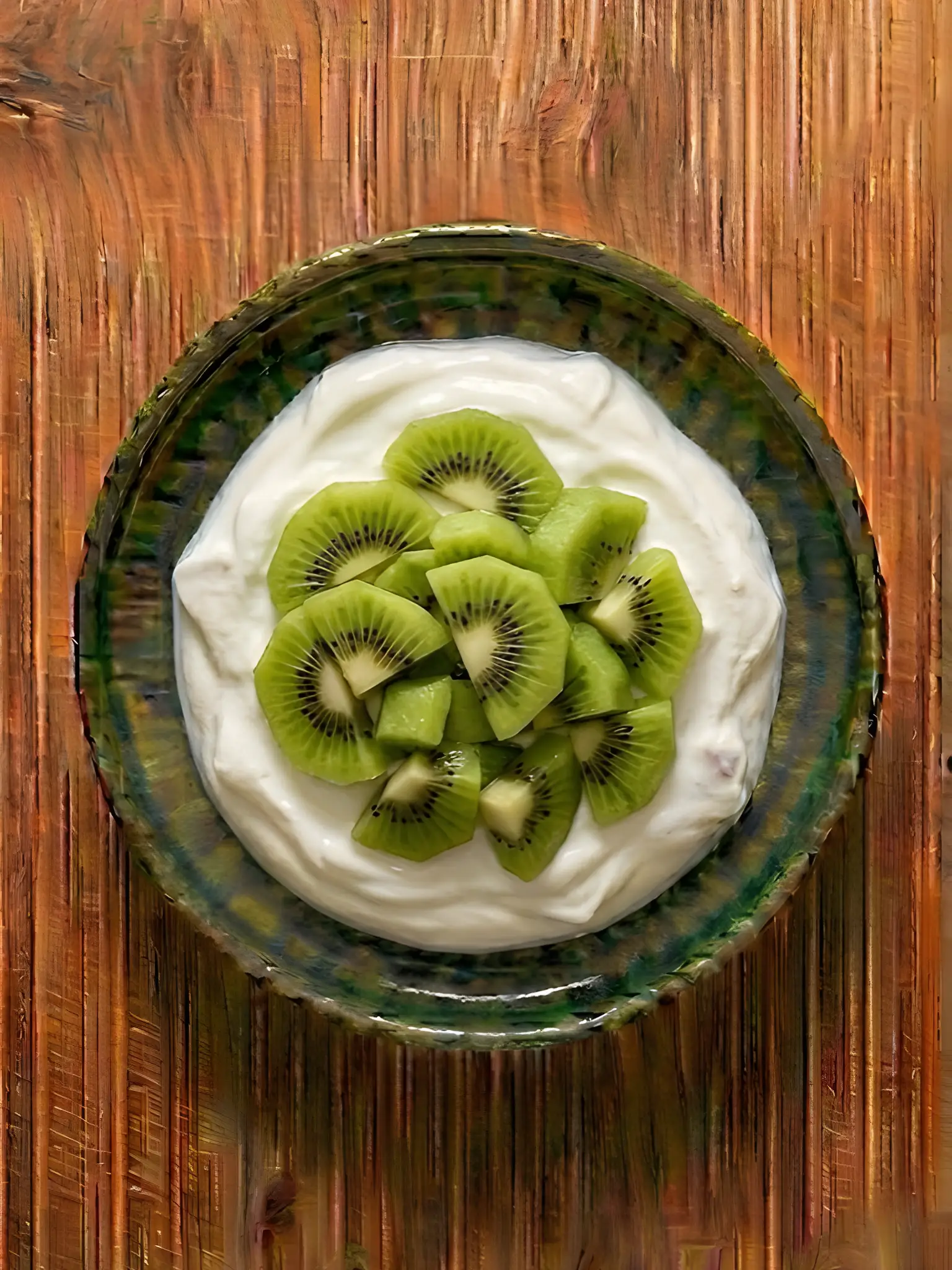 Yogur griego con kiwi