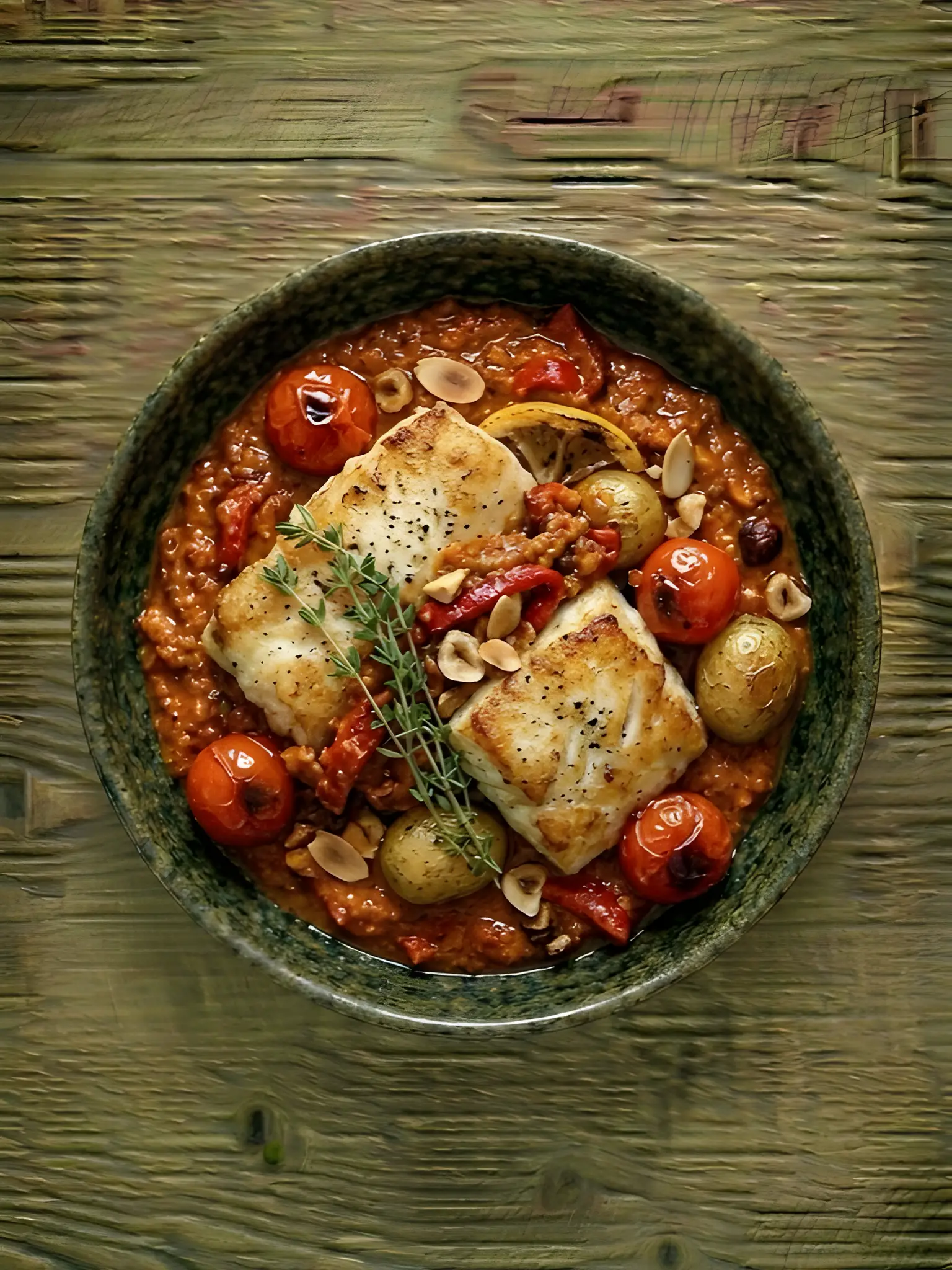 Mero al Romesco