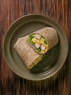 Wrap de pollo y queso a la sandwichera
