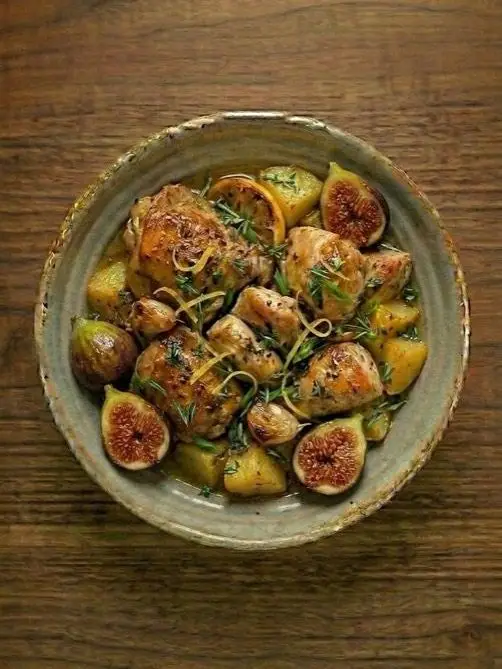 Pollo Asado con Higos