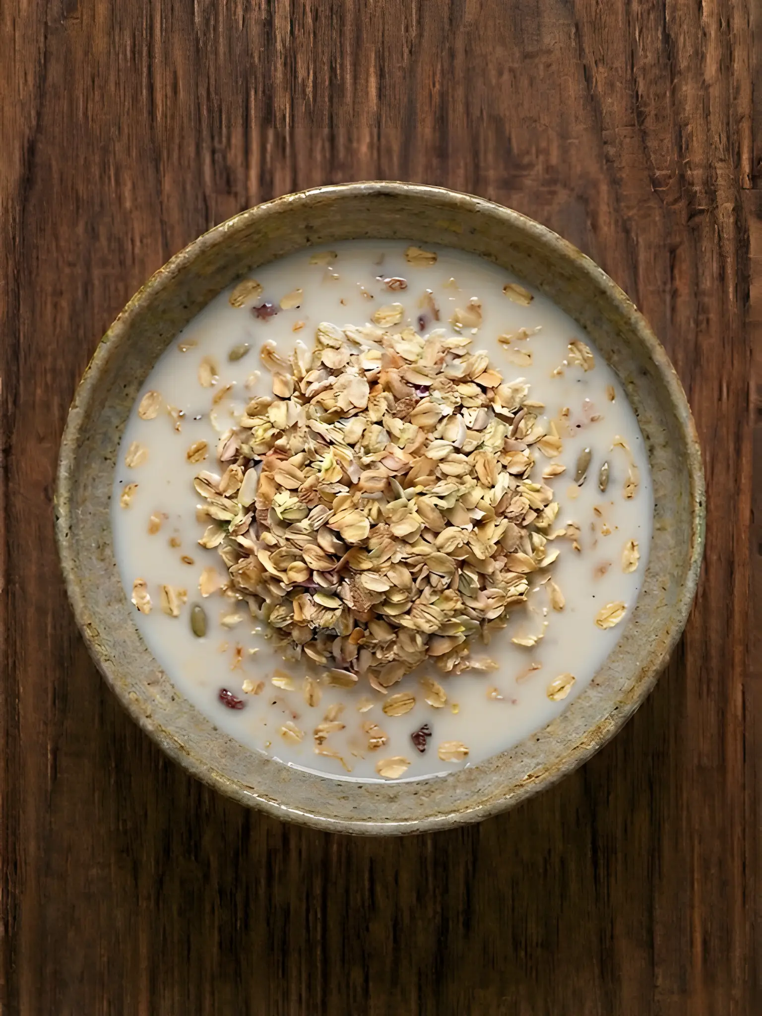 Muesli con leche entera