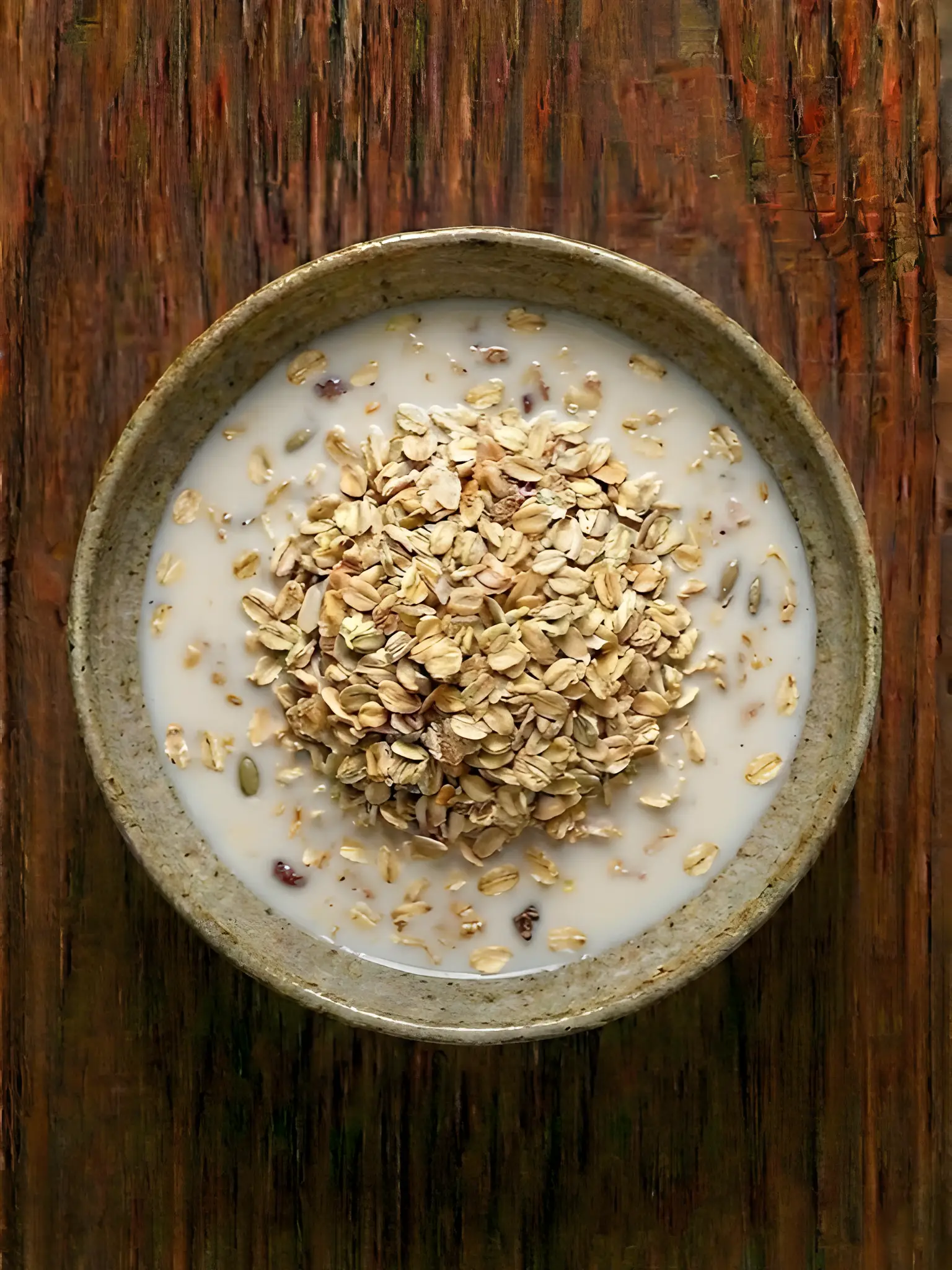 Muesli con leche de soja