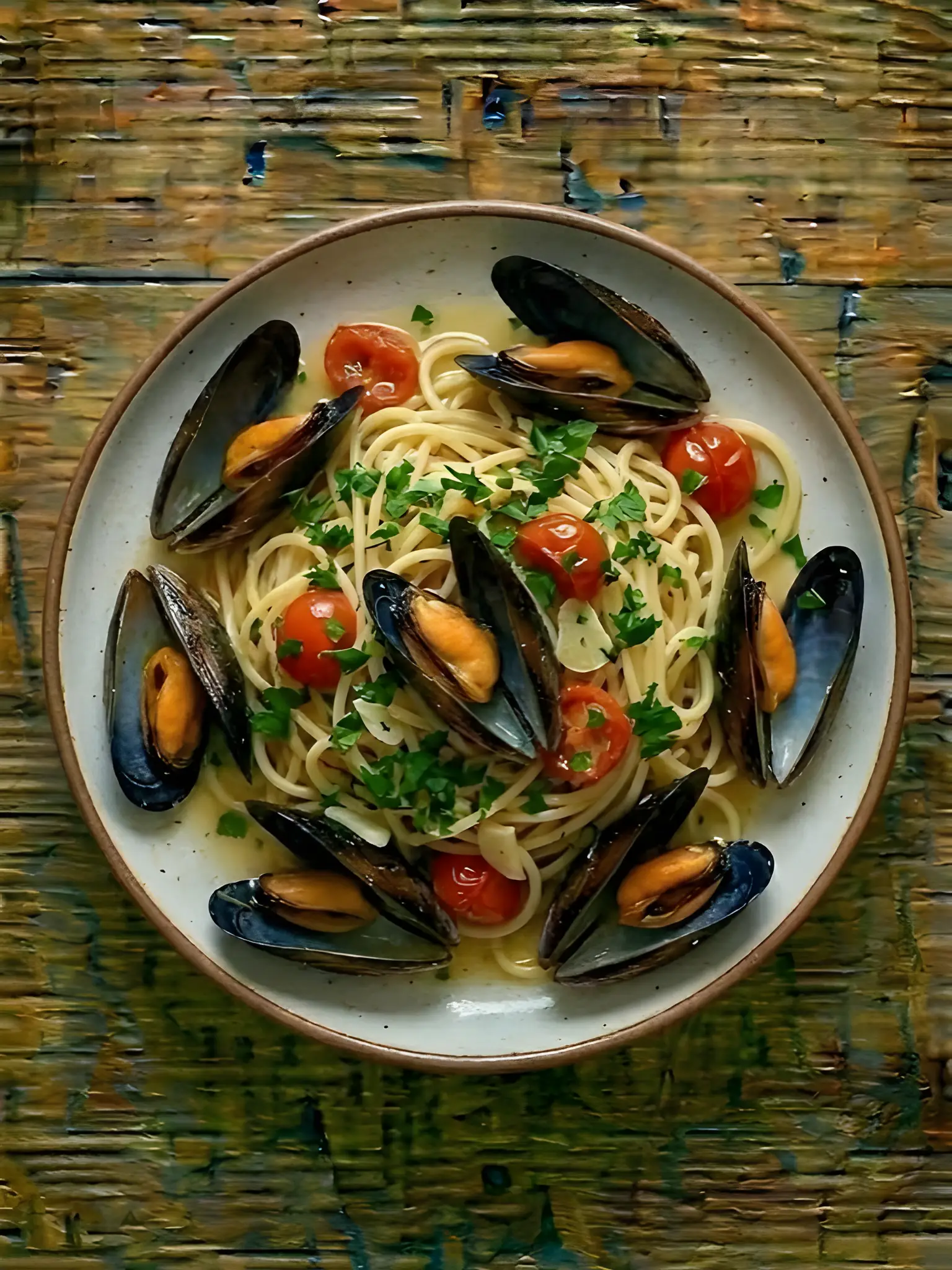 Pasta con Mejillones