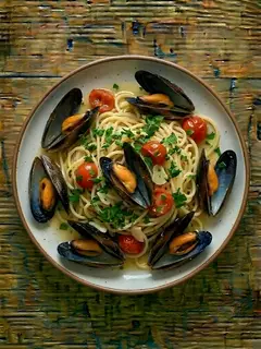 Pasta con Mejillones
