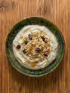 Yogur griego con muesli