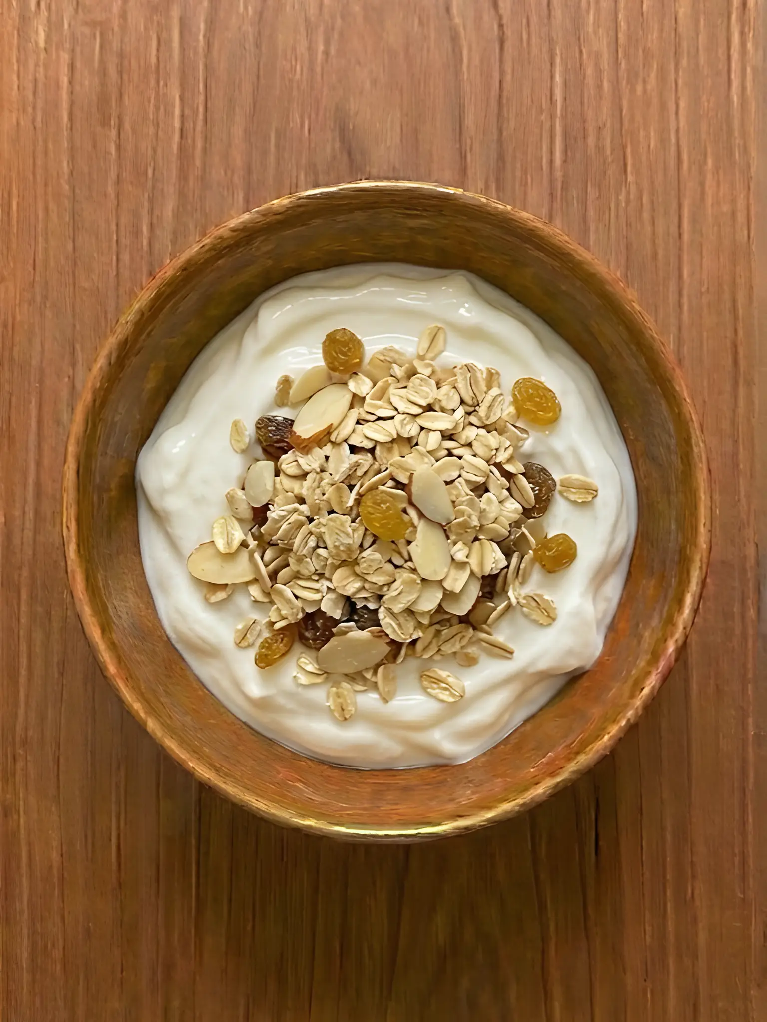 Yogur natural con muesli