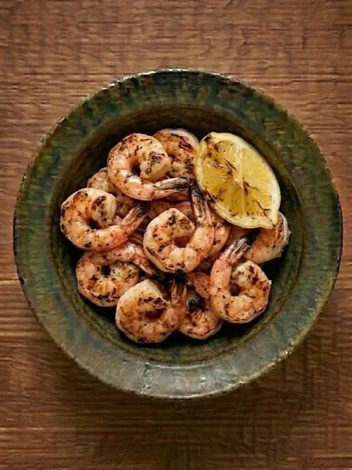 Gambas a la plancha con limon