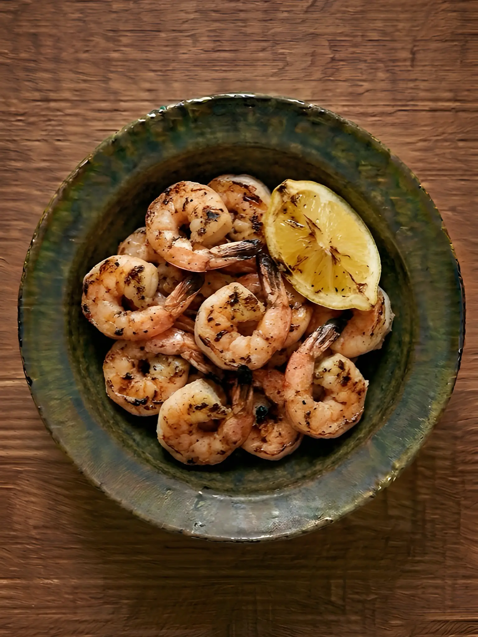 Gambas a la plancha con limon