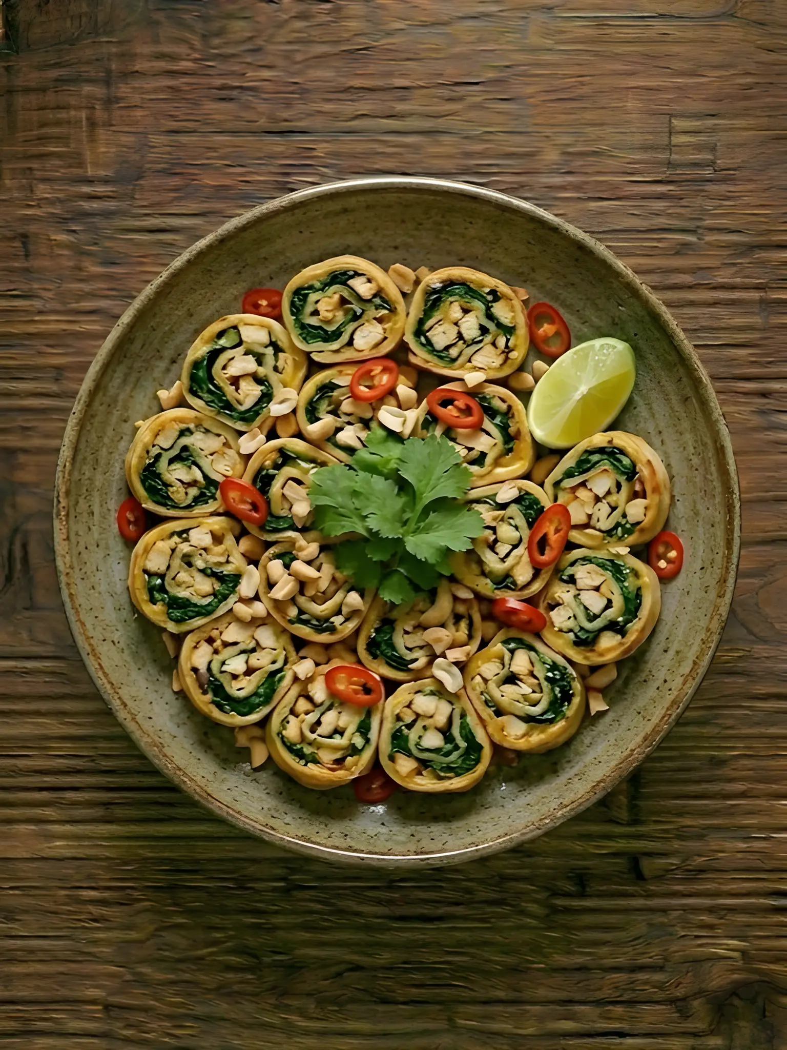 Rollitos de Pollo con Espinacas