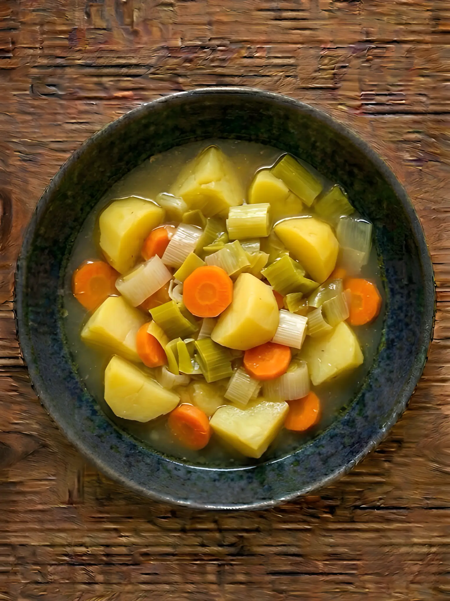 Porrusalda vasca (puerro y patata)