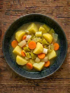 Porrusalda vasca (puerro y patata)