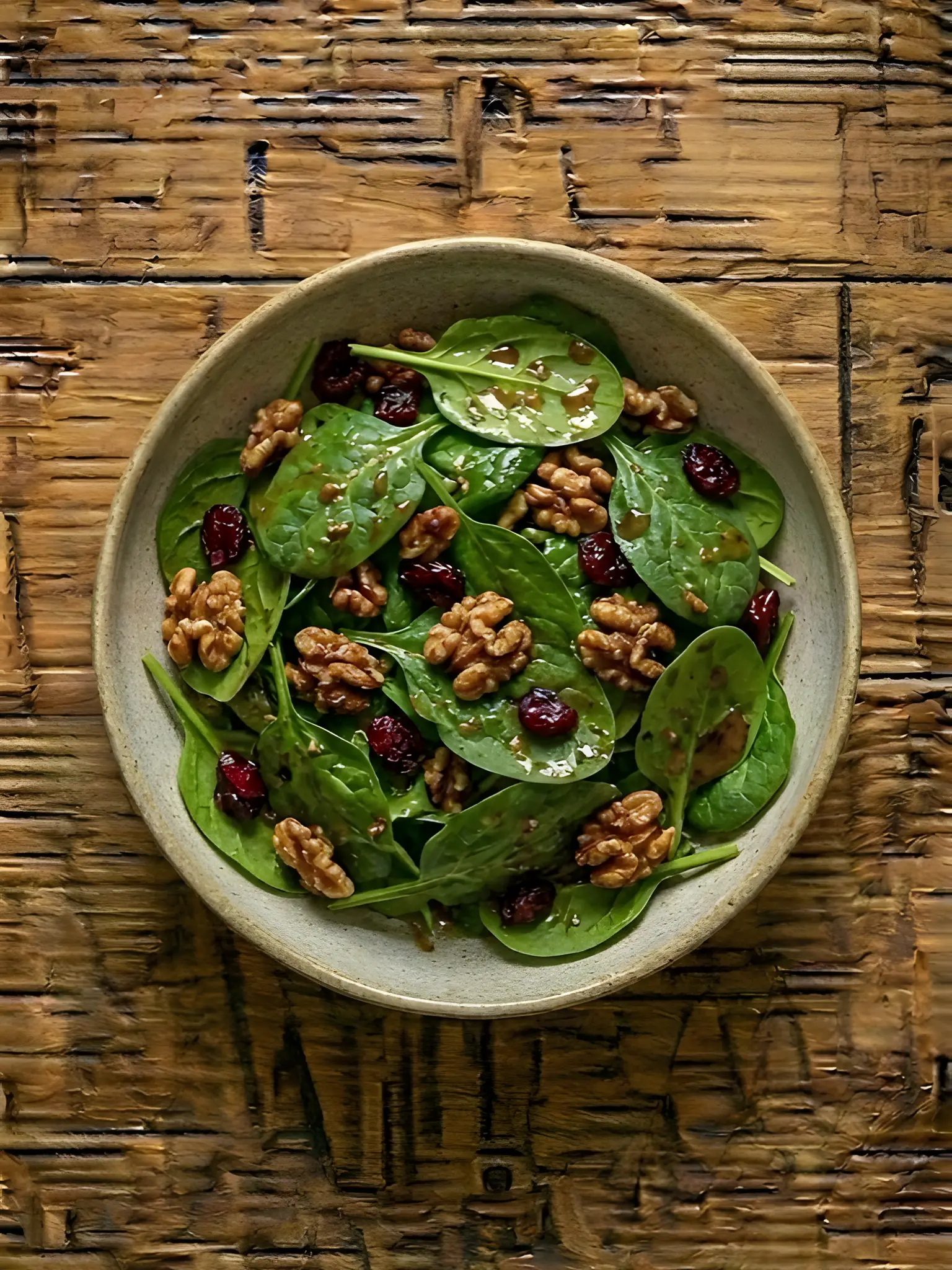 Ensalada de Espinacas y Frutos Secos