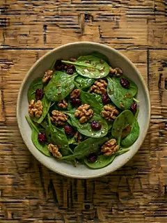 Ensalada de Espinacas y Frutos Secos
