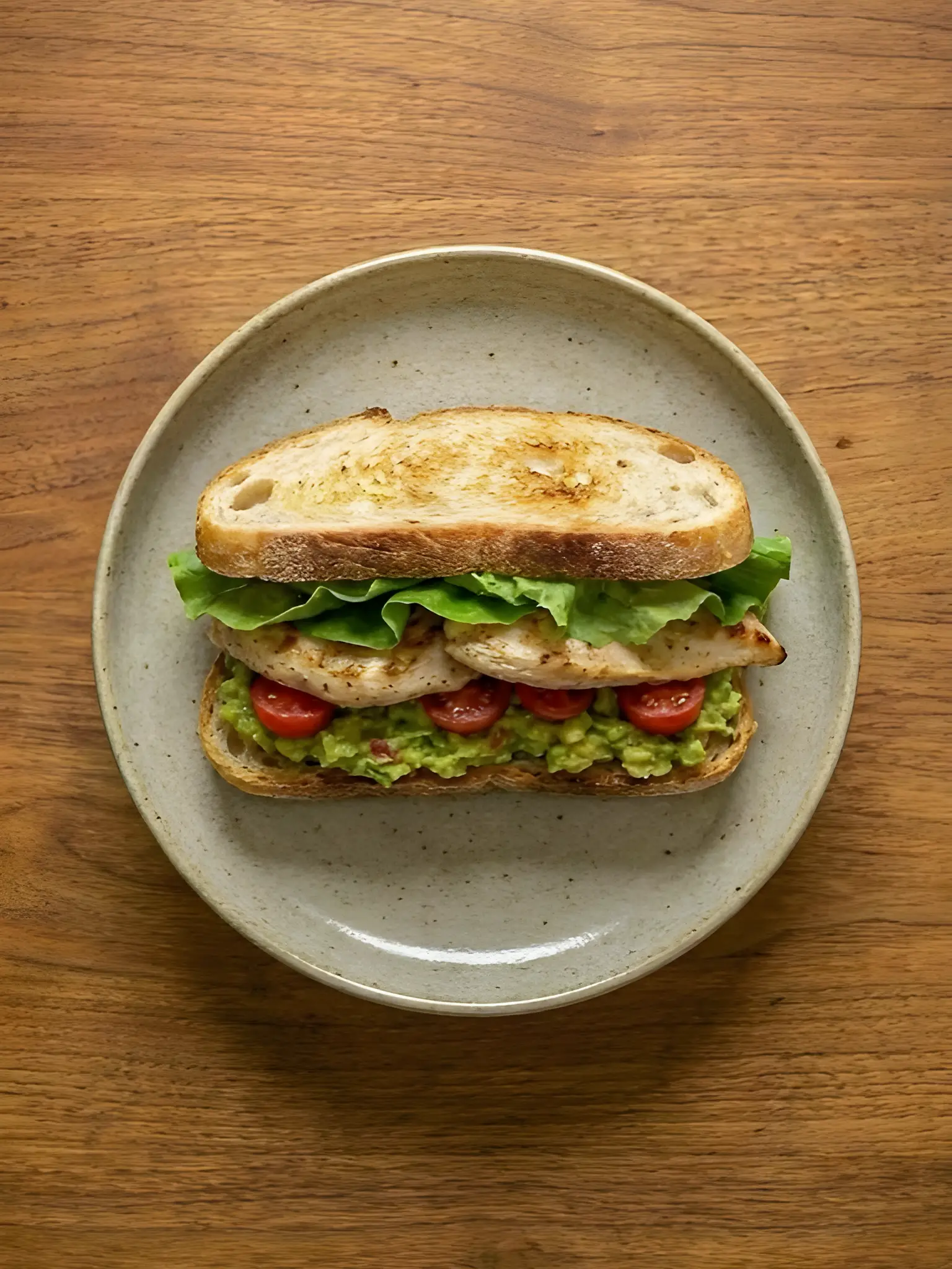 Sandwich de Pollo con Guacamole