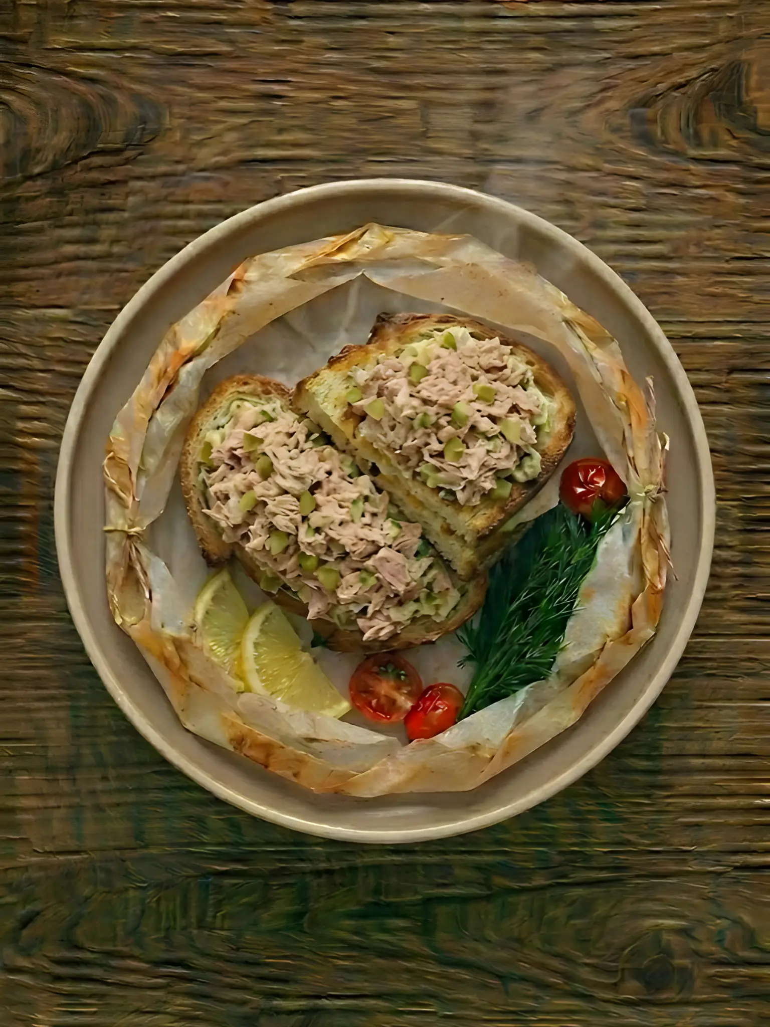 Sandwich de Atún con Pepinillos