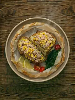 Sandwich de Atún con Maíz