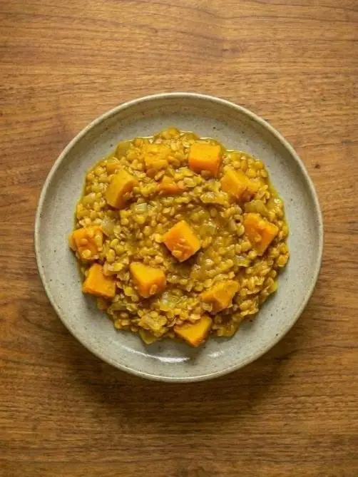 Lentejas con Calabaza y Cúrcuma