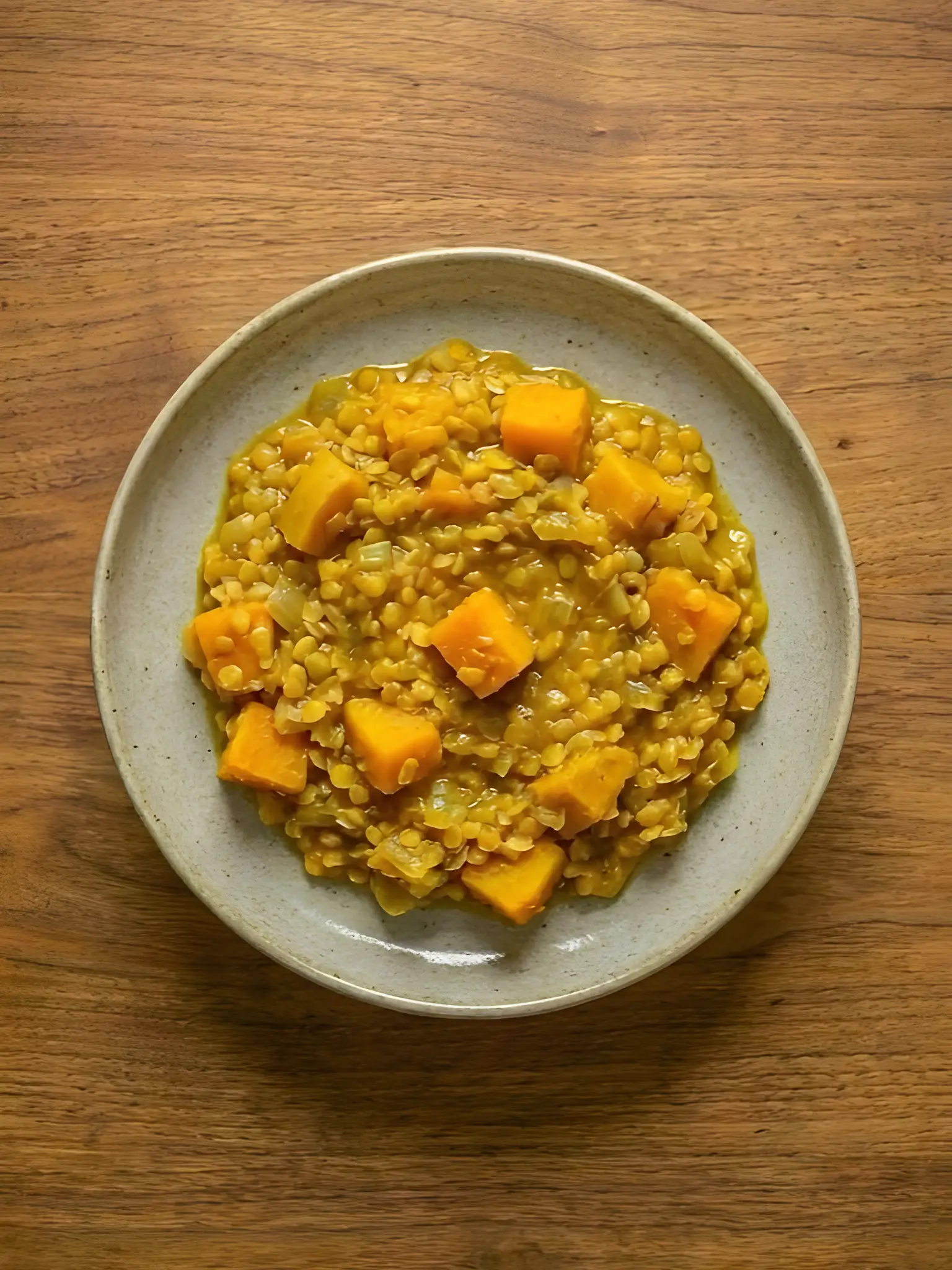 Lentejas con Calabaza y Cúrcuma