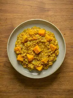 Lentejas con Calabaza y Cúrcuma