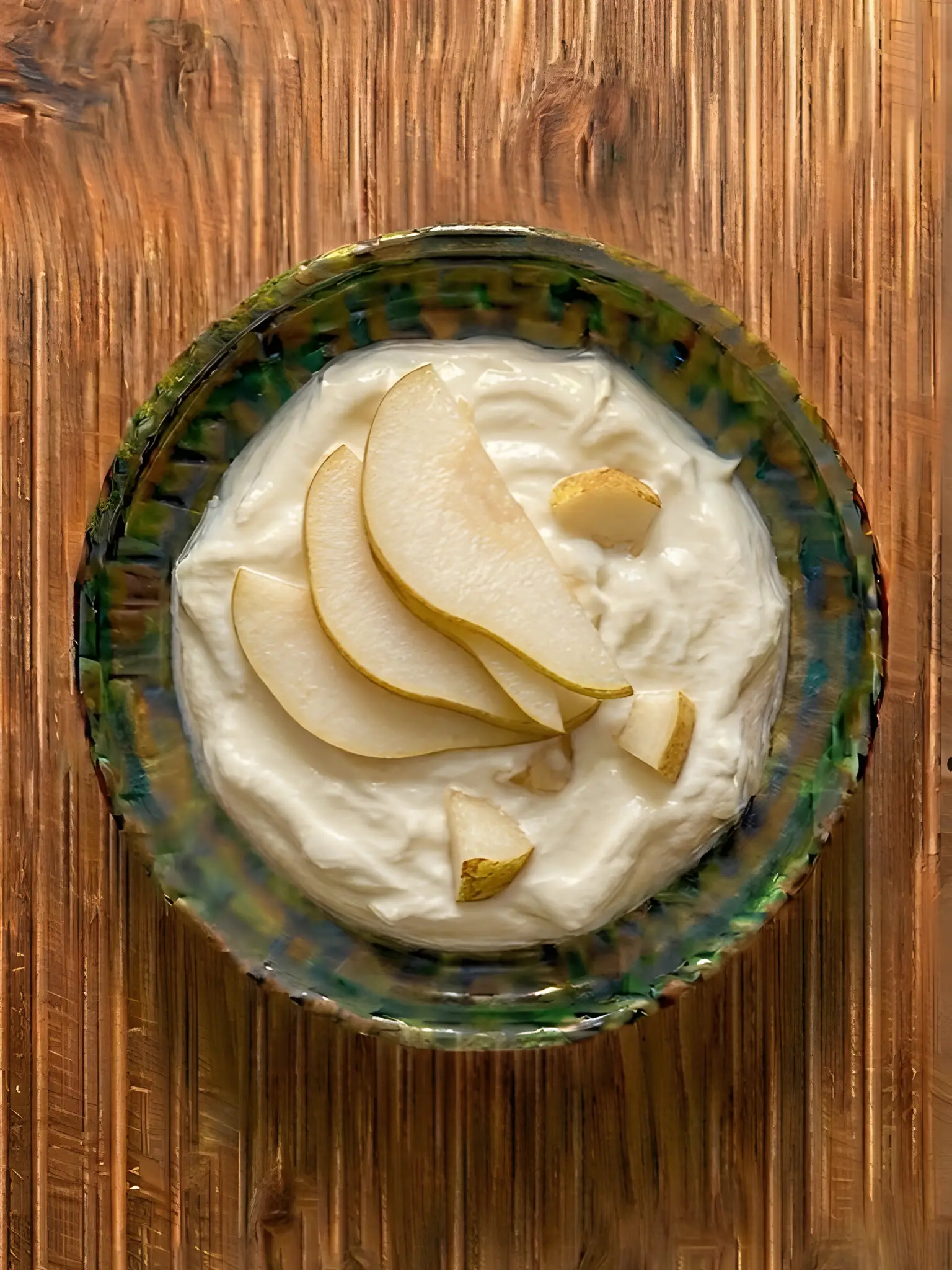 Yogur griego con pera