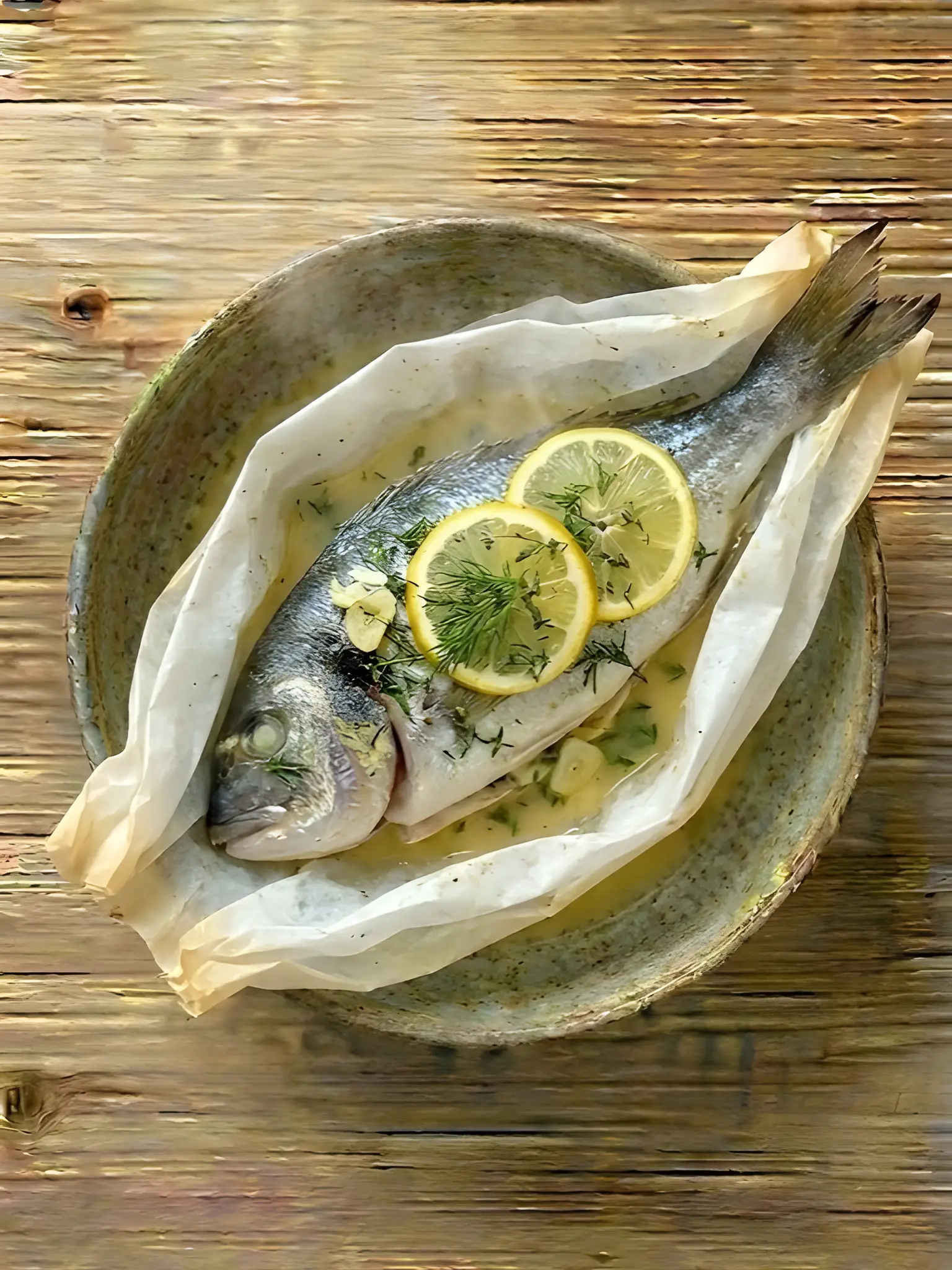 Dorada al Papillote con Limón