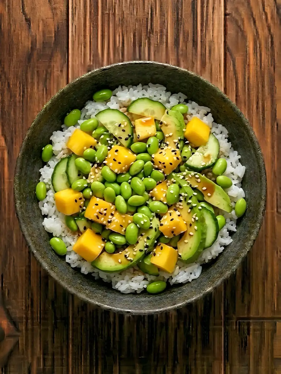 Foto de Ensalada de Poke con Edamame