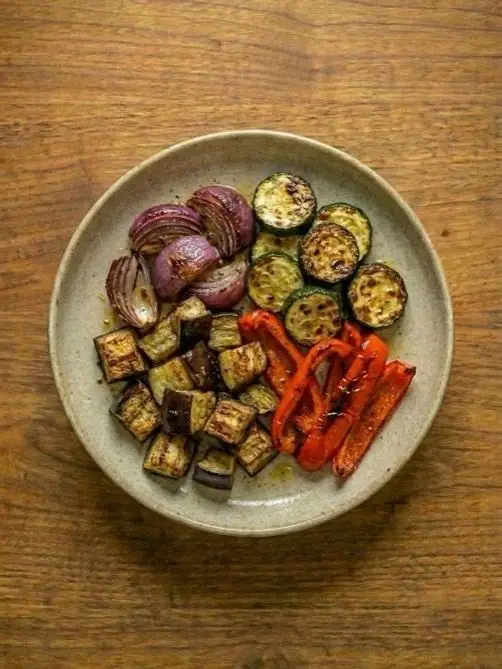 Verduras asadas al air fryer