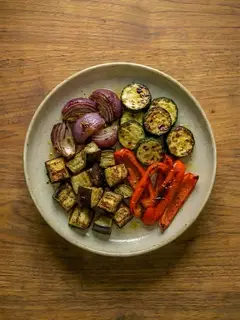 Verduras asadas al air fryer