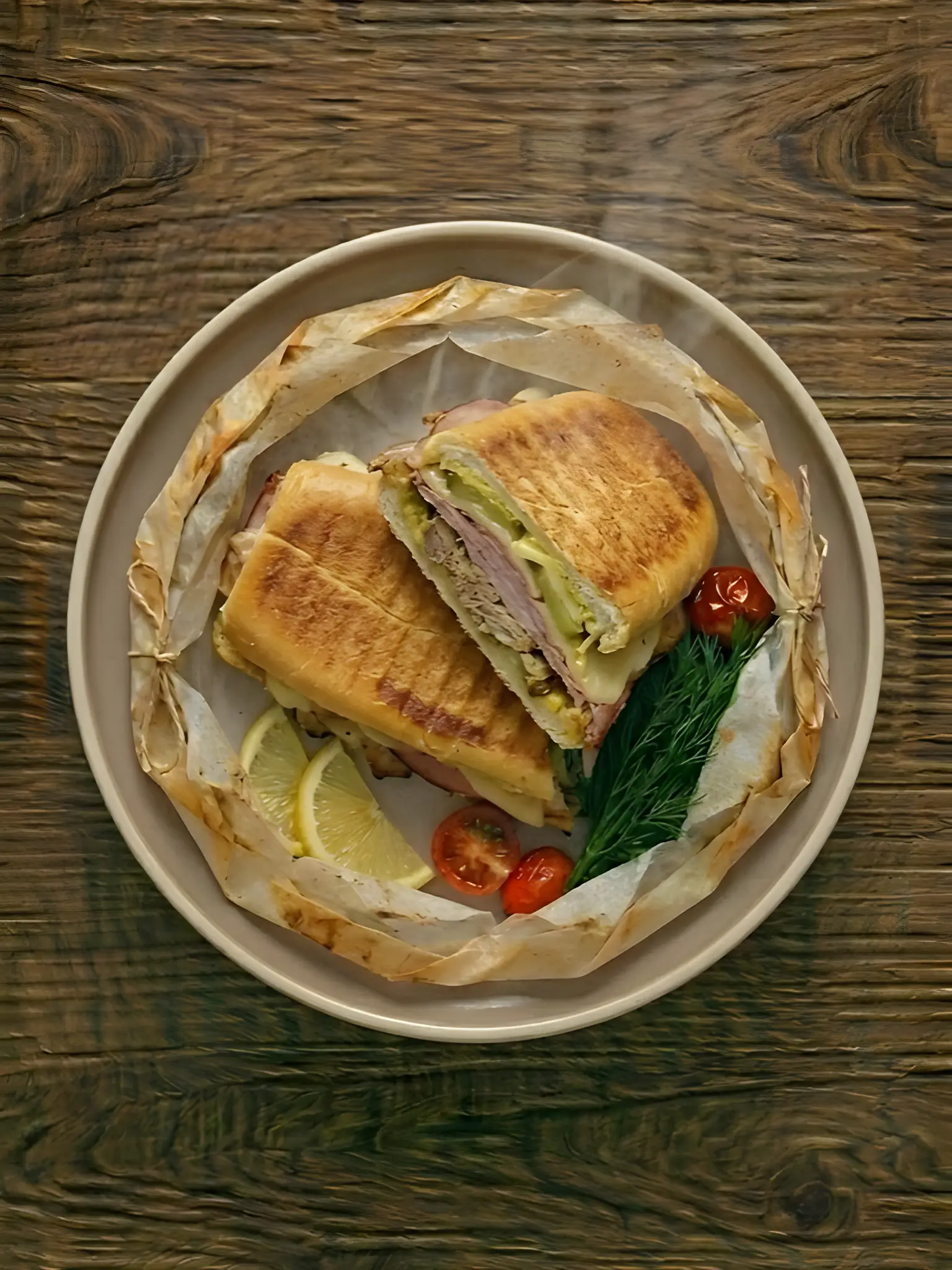 Sándwich Cubano en Sandwichera