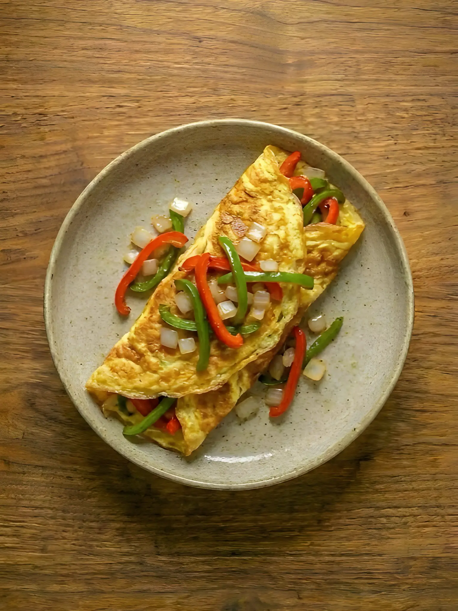 Tortilla de Pimientos y Cebolla