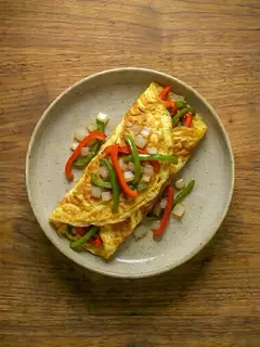 Tortilla de Pimientos y Cebolla
