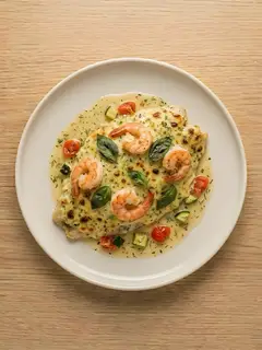Lenguado al Horno con Gambas