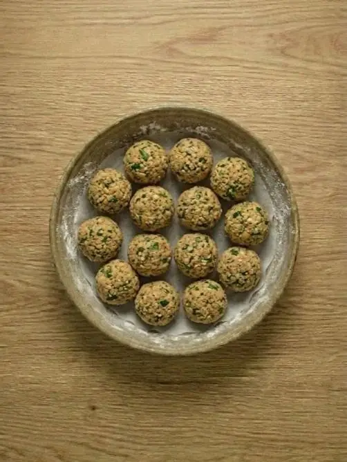 Batch de Falafel para Congelar