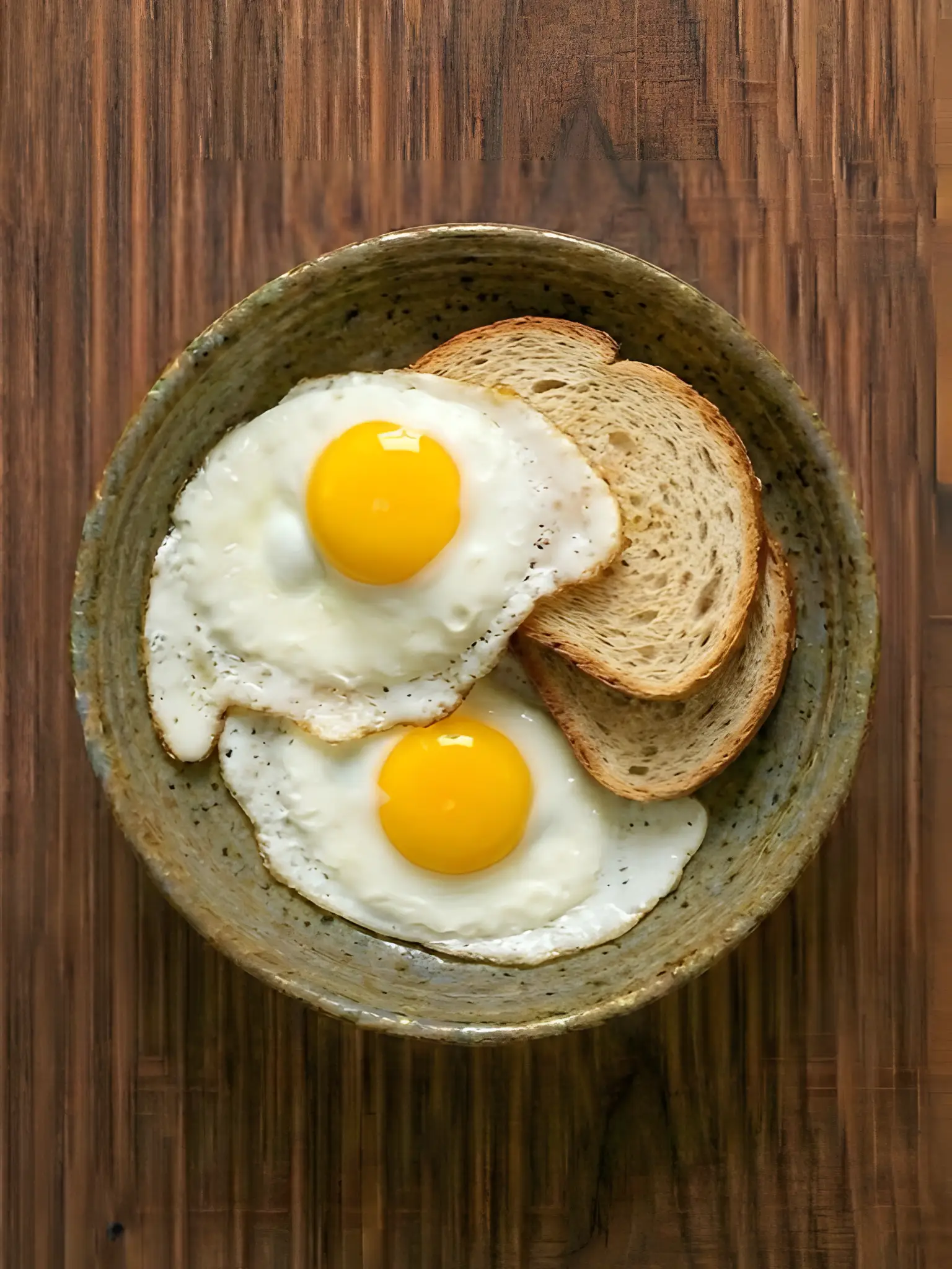 Huevos fritos con pan