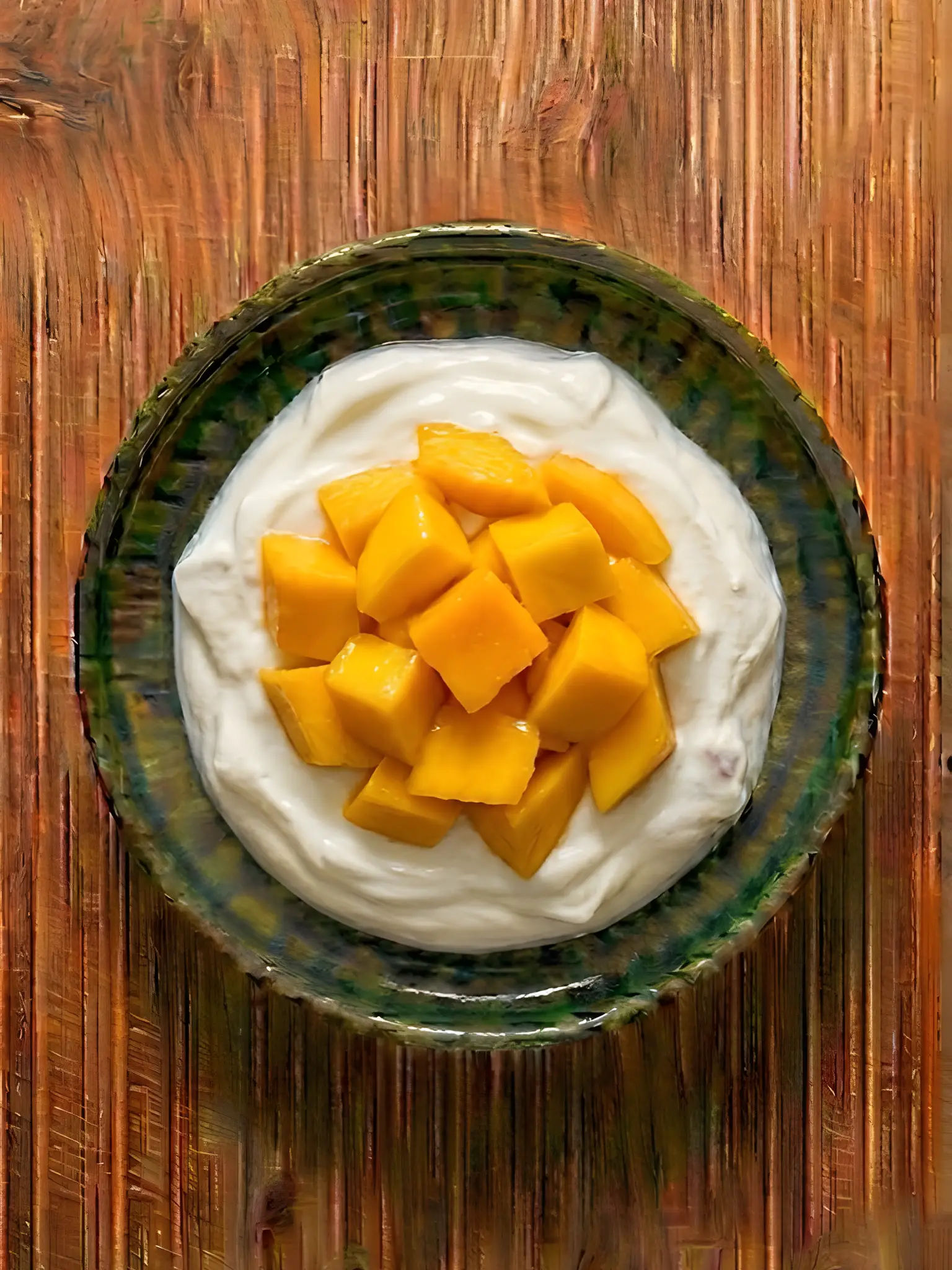 Yogur griego con mango