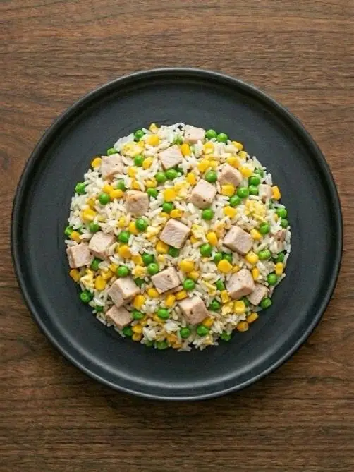 Arroz tres delicias casero