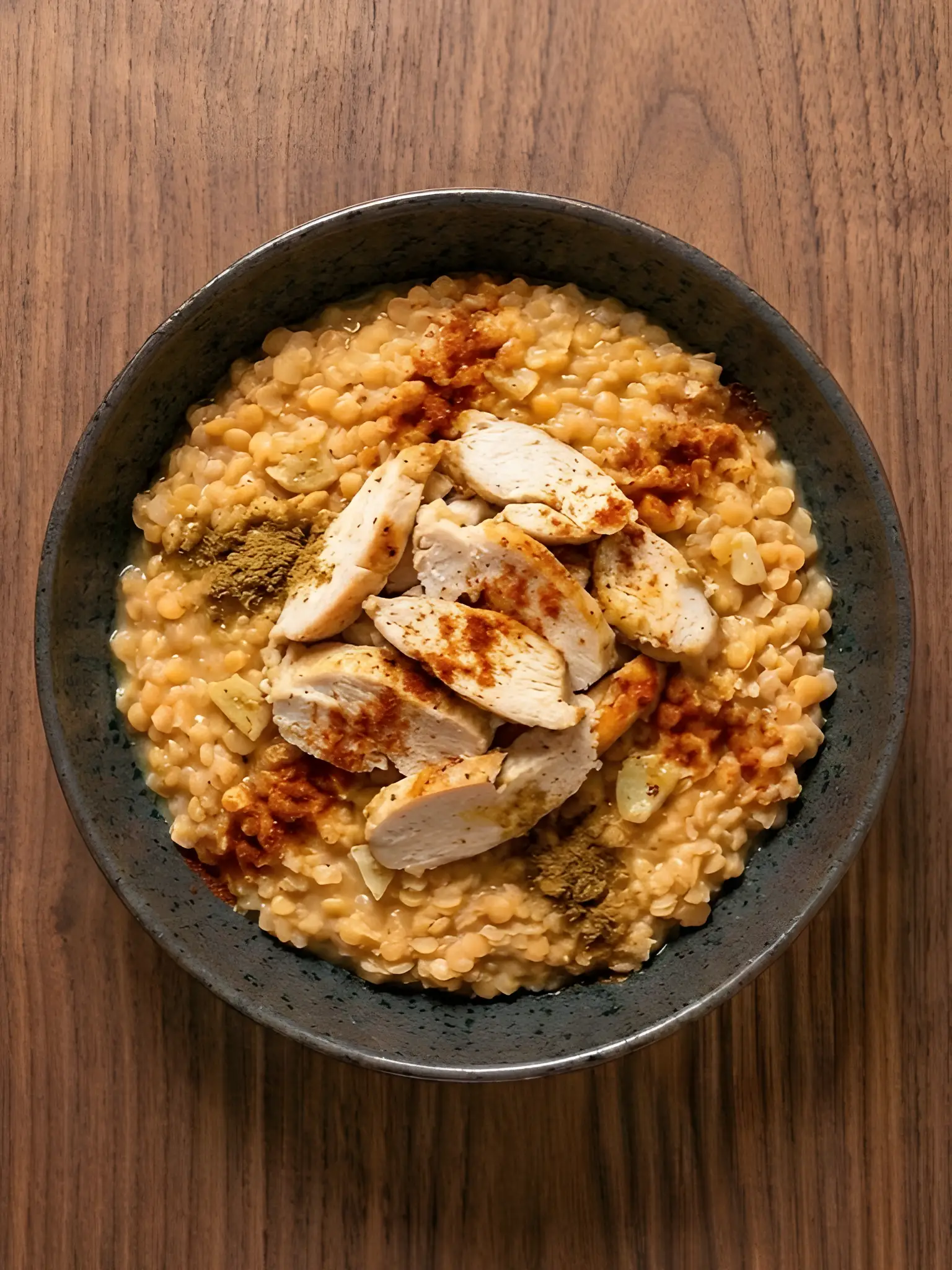 Lentejas con pollo en 20 minutos