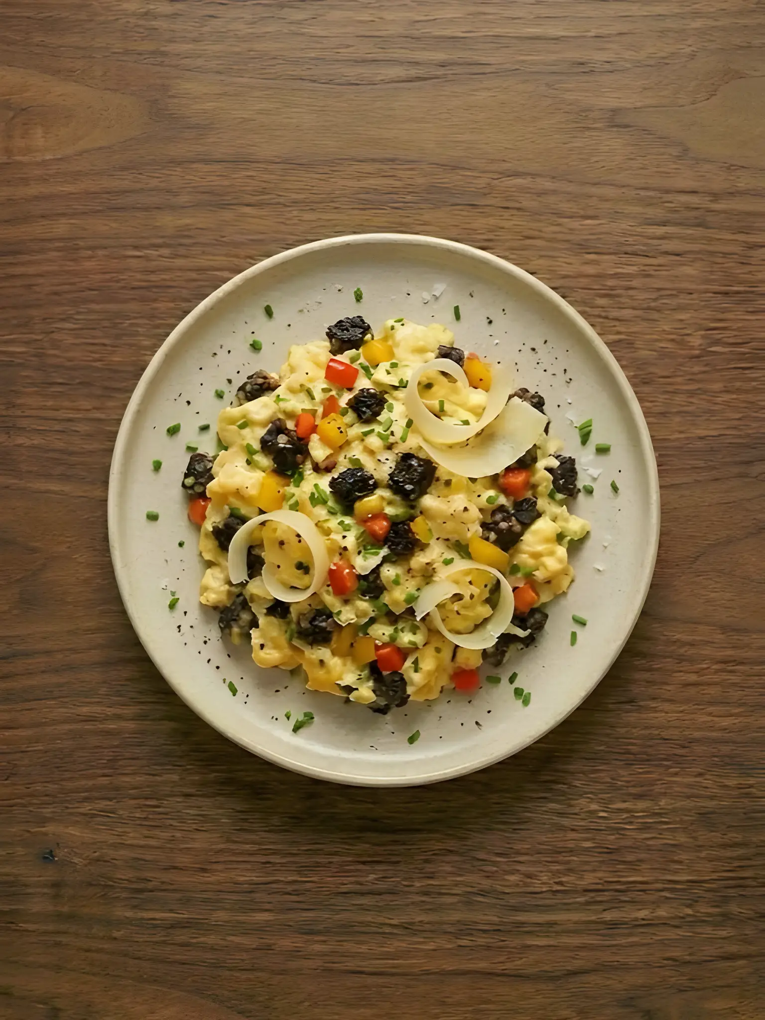 Revuelto de Morcilla y Pimientos