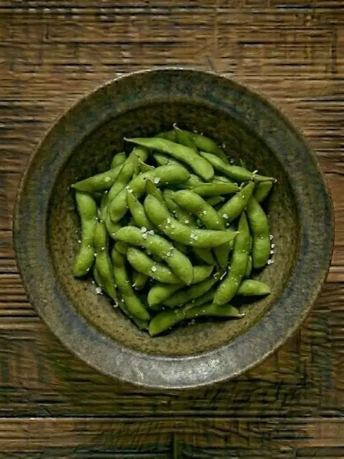 Edamame congelado salado al microondas