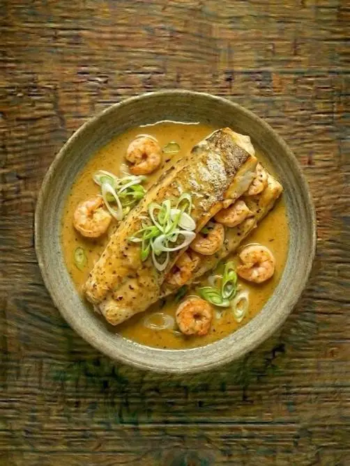 Merluza Rellena de Gambas al Horno