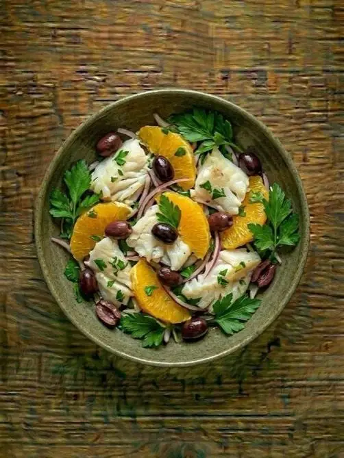 Ensalada de Naranja y Bacalao